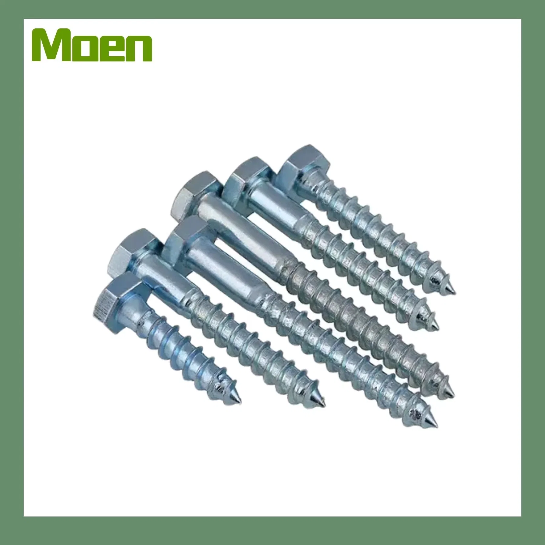 Fasteners Supplier Galvanized Hex Head Wood Screw Lag Bolt Coach Screw