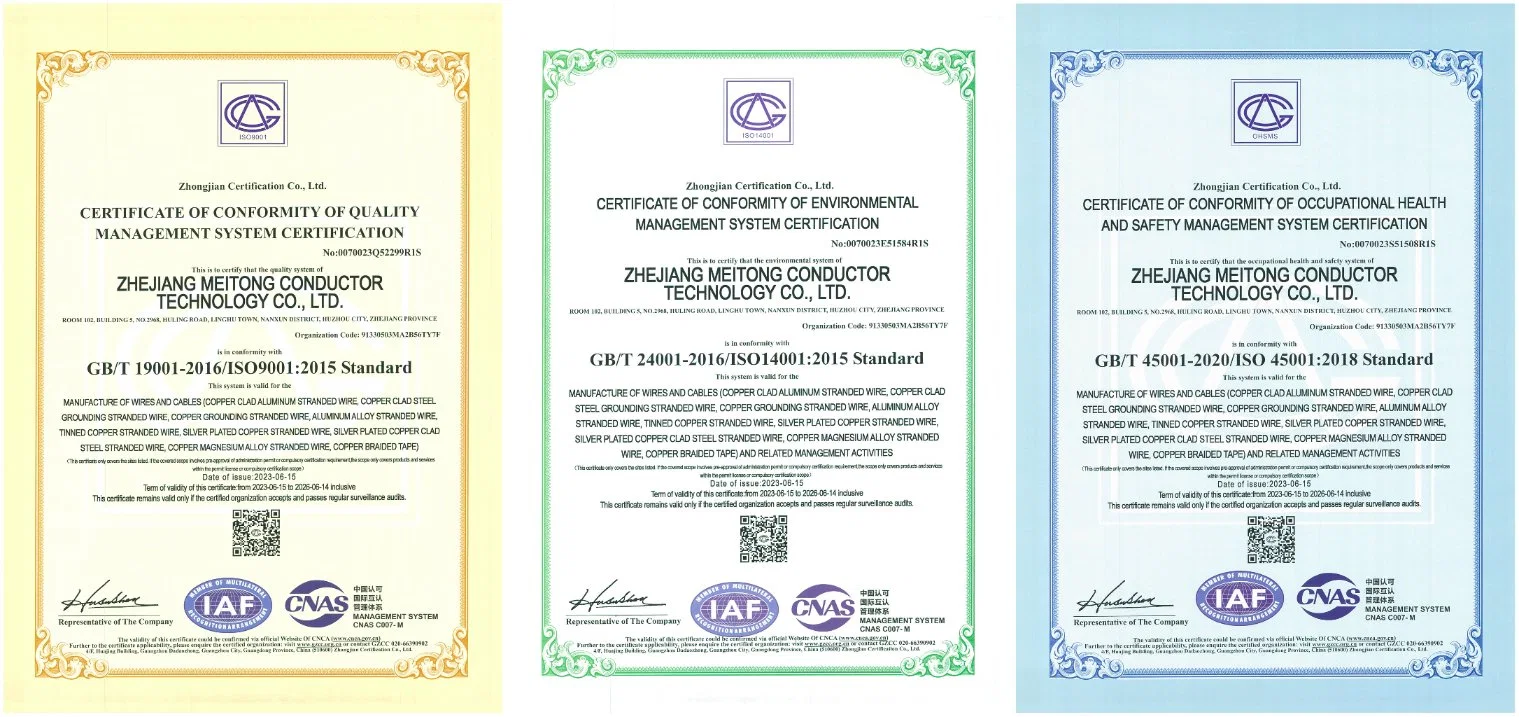 ISO & Dekra Approved Copper Clad Steel CCS Bunched Wire