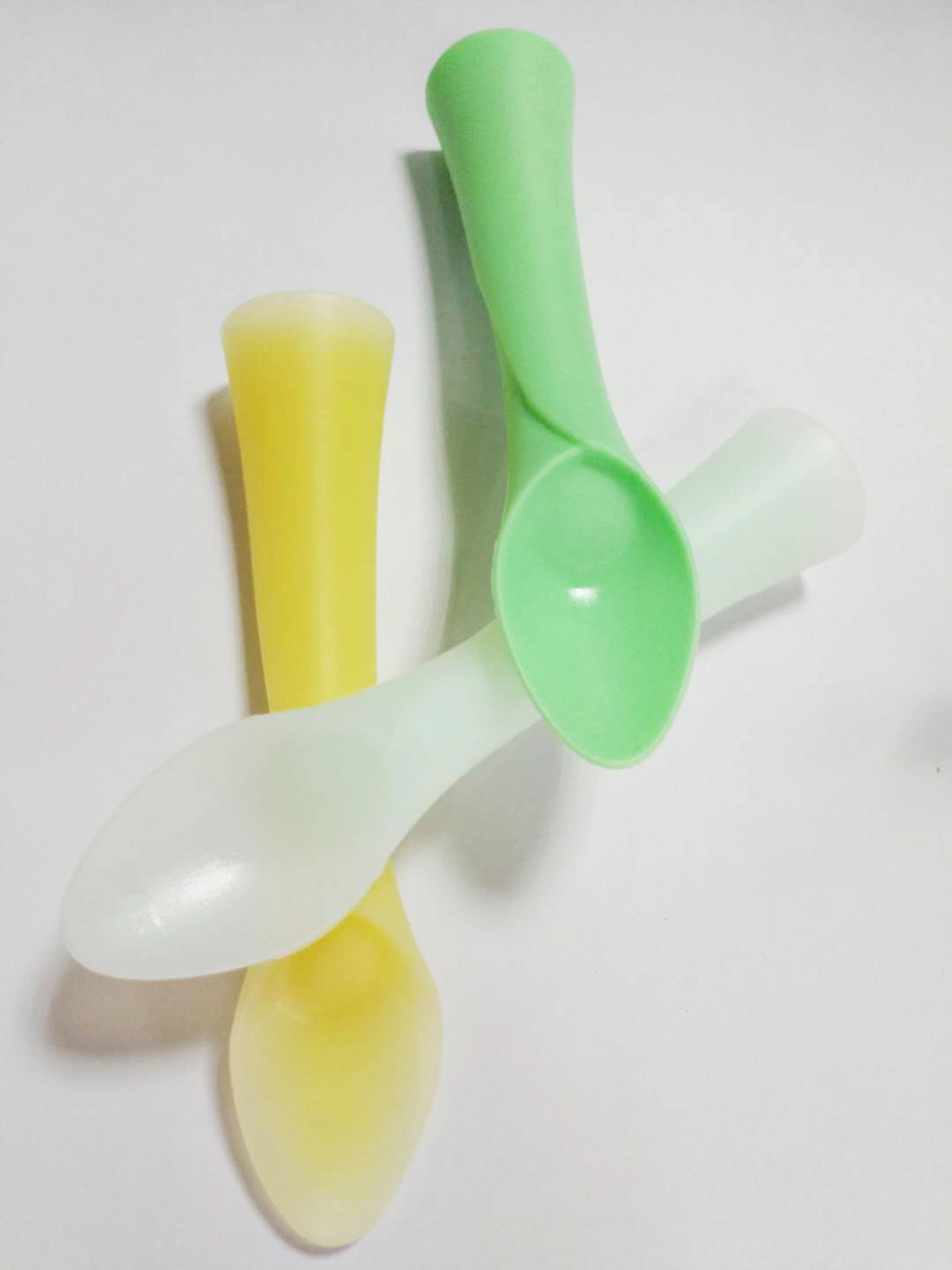 Baby Food Grade Silicone Spoon Baby Weaning Spoons Soup Spoon