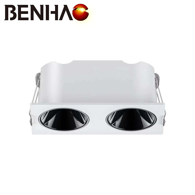 LED Embedded Downlight Narrow Edge Aisle Lamp Deep Cup Anti-Glare Household COB Downlight