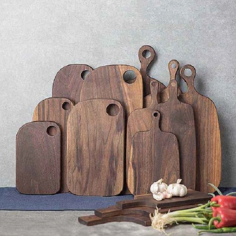 Multishaped Kitchen Black Walnut/Beech/Maple Bread Wood Cutting Board