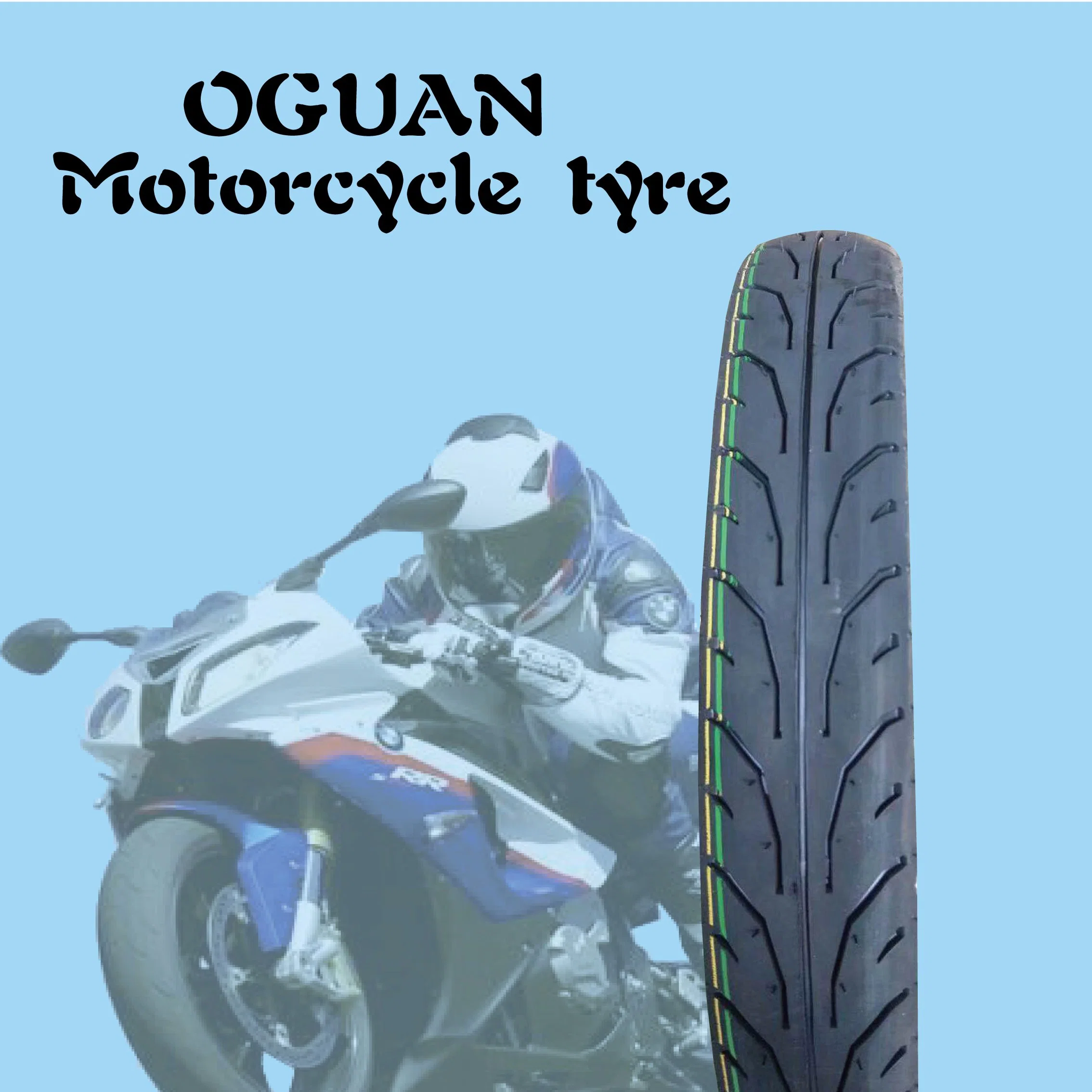 80/90-17ISO 17 Inch OEM New 6pr Nylon Belt Bias Tyre Natural Rubber Motorcycle Vacuum Tyre