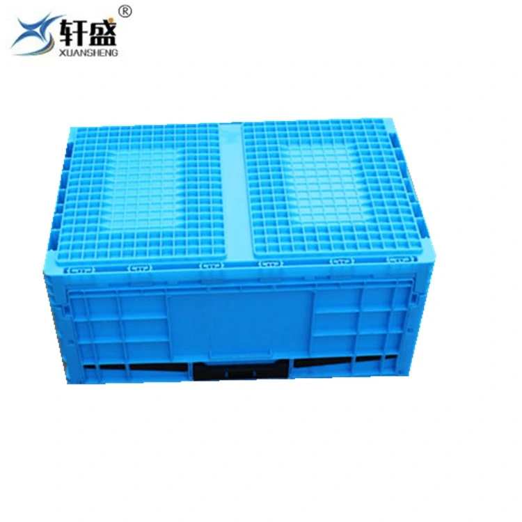 Folding Plastic Stackable Utility Box, Foldable Storage Box