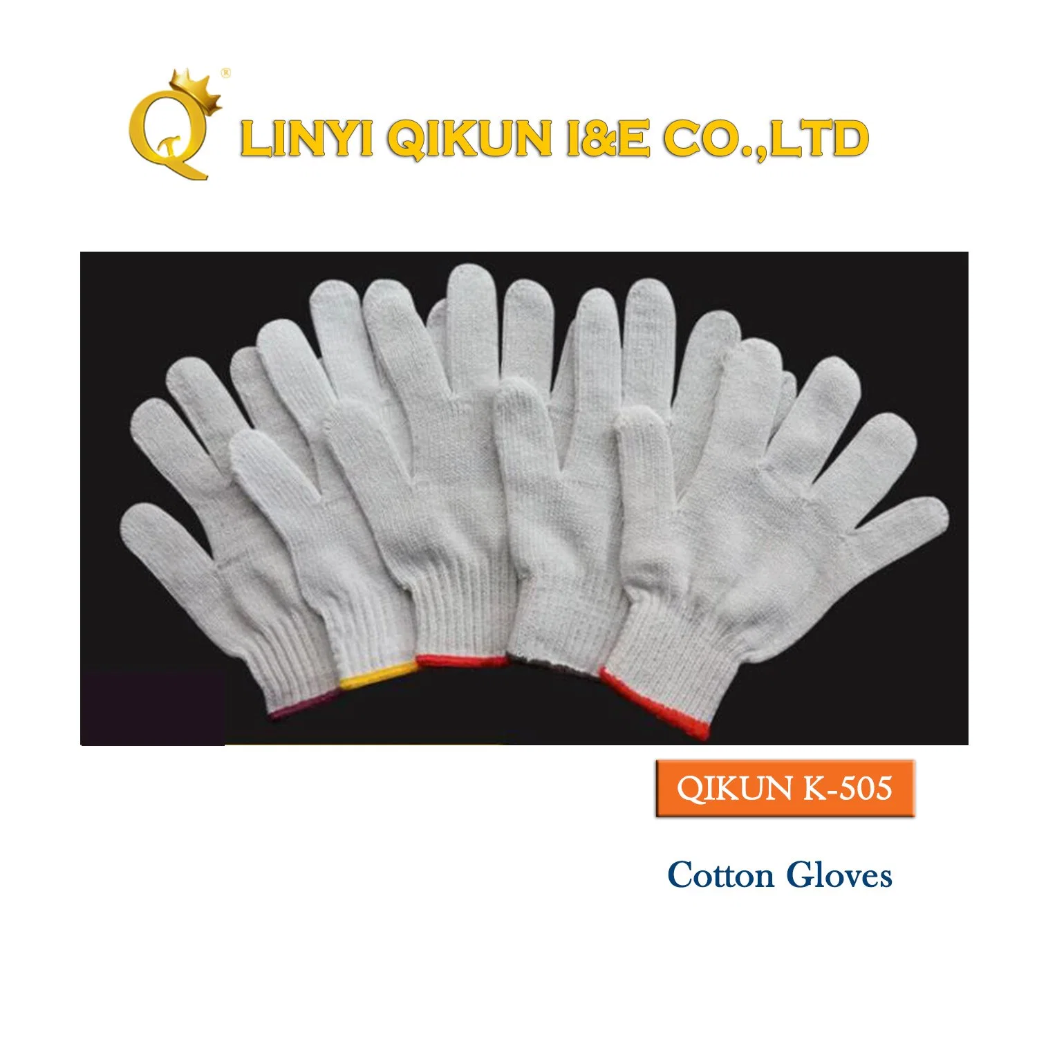 K-501 7 Gauge Knitted Working Cotton Nitrile Latex Industrial Safety Labor Protect Glove