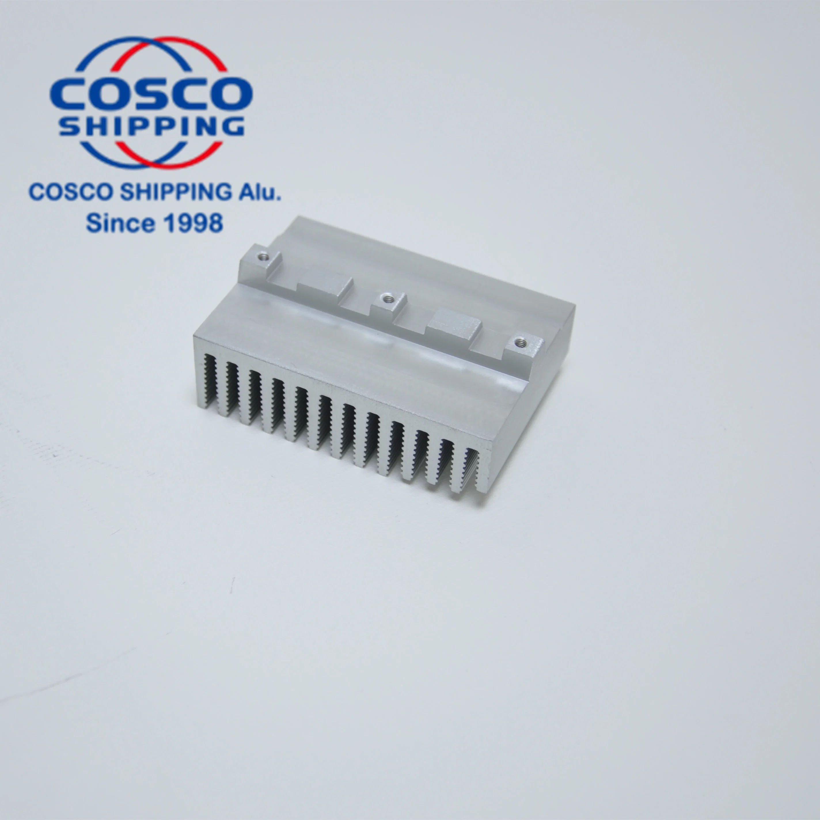 Mecanizado de precisión de Cosco Perfil de extrusión de aluminio Disipador de calor