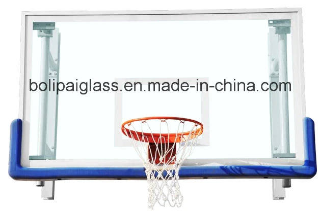 Blue Padding Toughened Glass Backboard Wall Mounted Basketball System