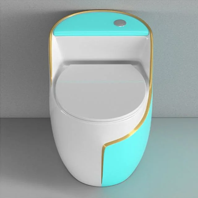 Une pièce en céramique de haute qualité toilettes carré blanc de la porcelaine sanitaire montés sur le sol cuvette des toilettes