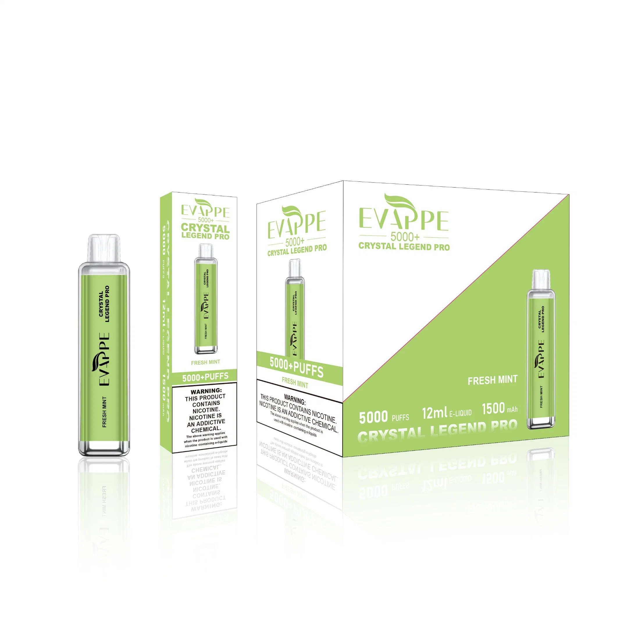 Top Selling Manufacturer Price Evappe Crystal Legend PRO 5000 Puffs Disposable Vape
