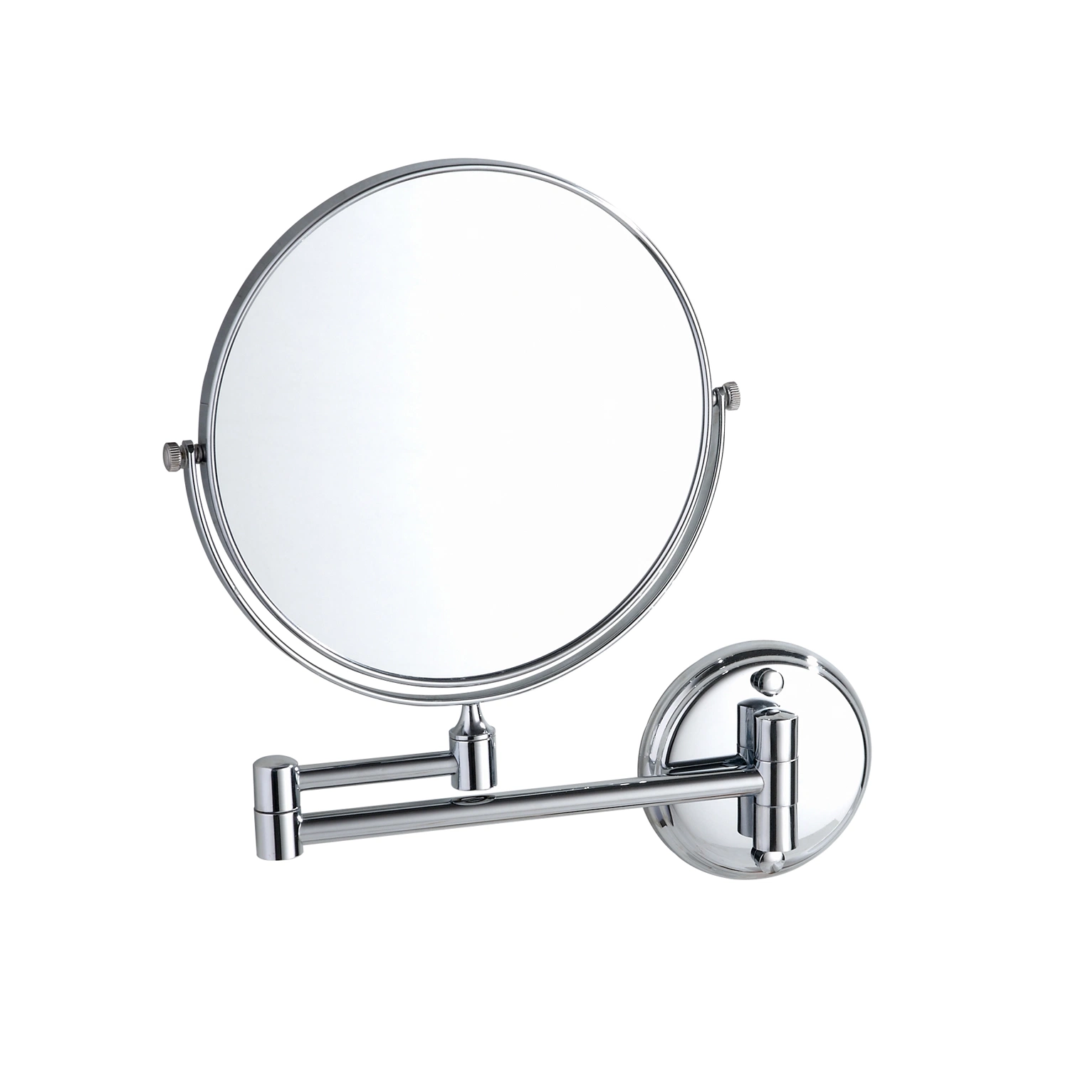 8 Inch Gold Finish Two-Sided Swivel Wall Mounted Magnifying Bathroom Makeup Mirror