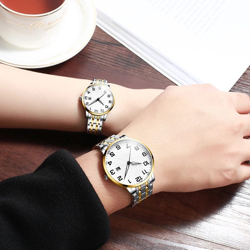 Newest Simple Calendar Quartz Watch Luminous Watches Women Men Quartz