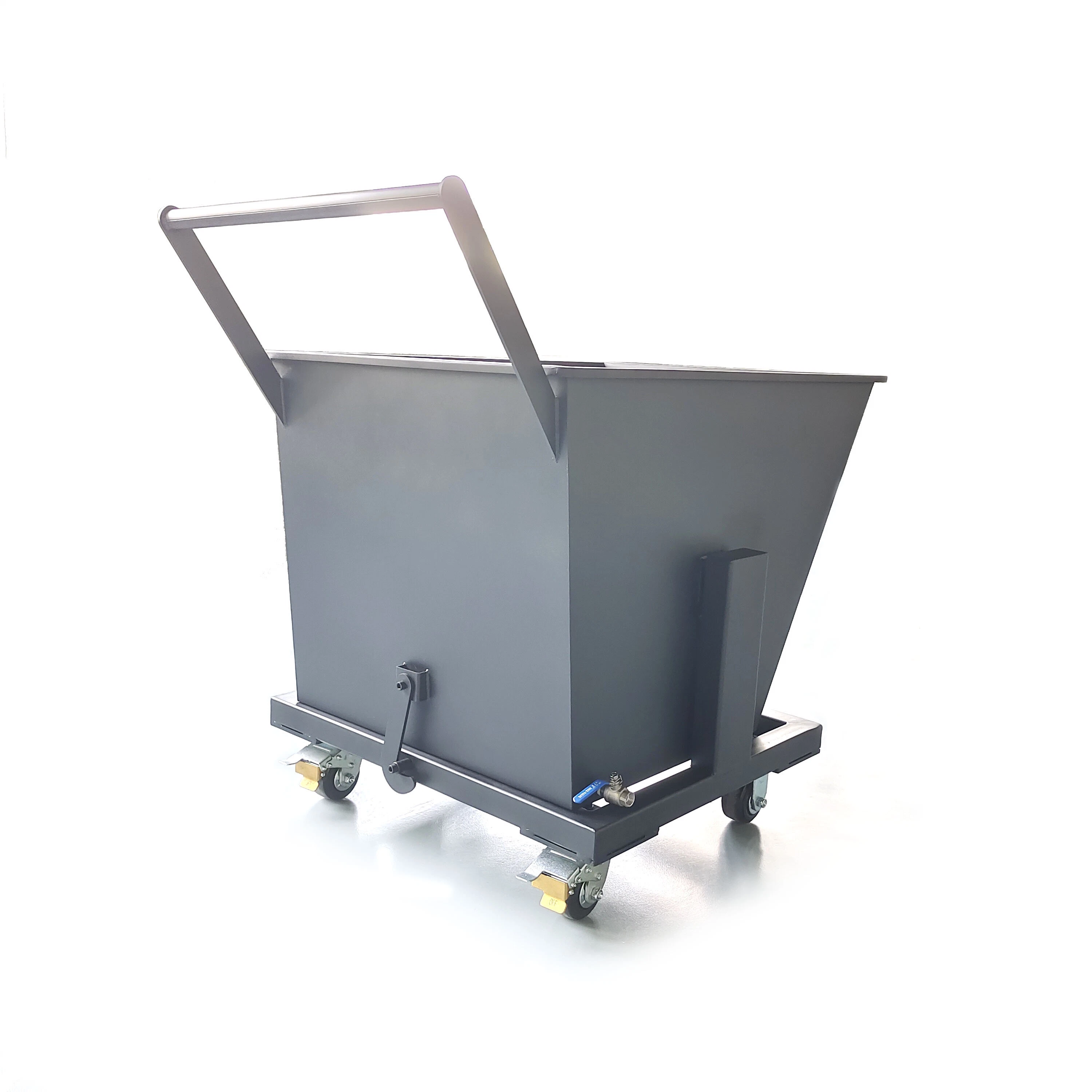 Durable Iron Shavings Cart - Heavy Duty Tool Cart for Scrap Metal Cleaning and Waste Removal