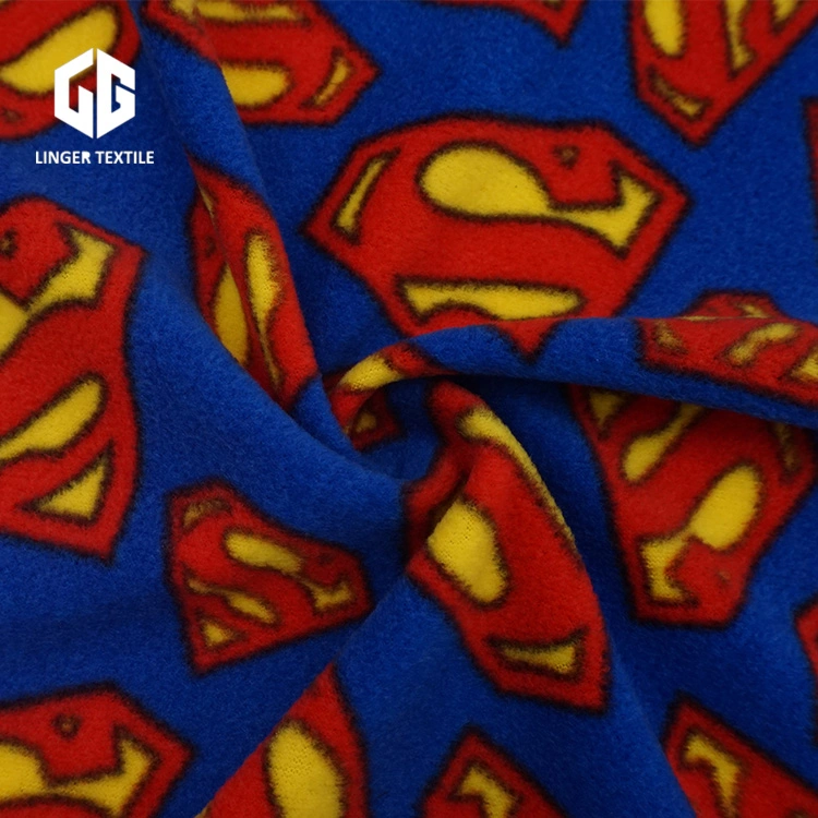 Superman Design Polyeaster Polar Fleece for Clothes