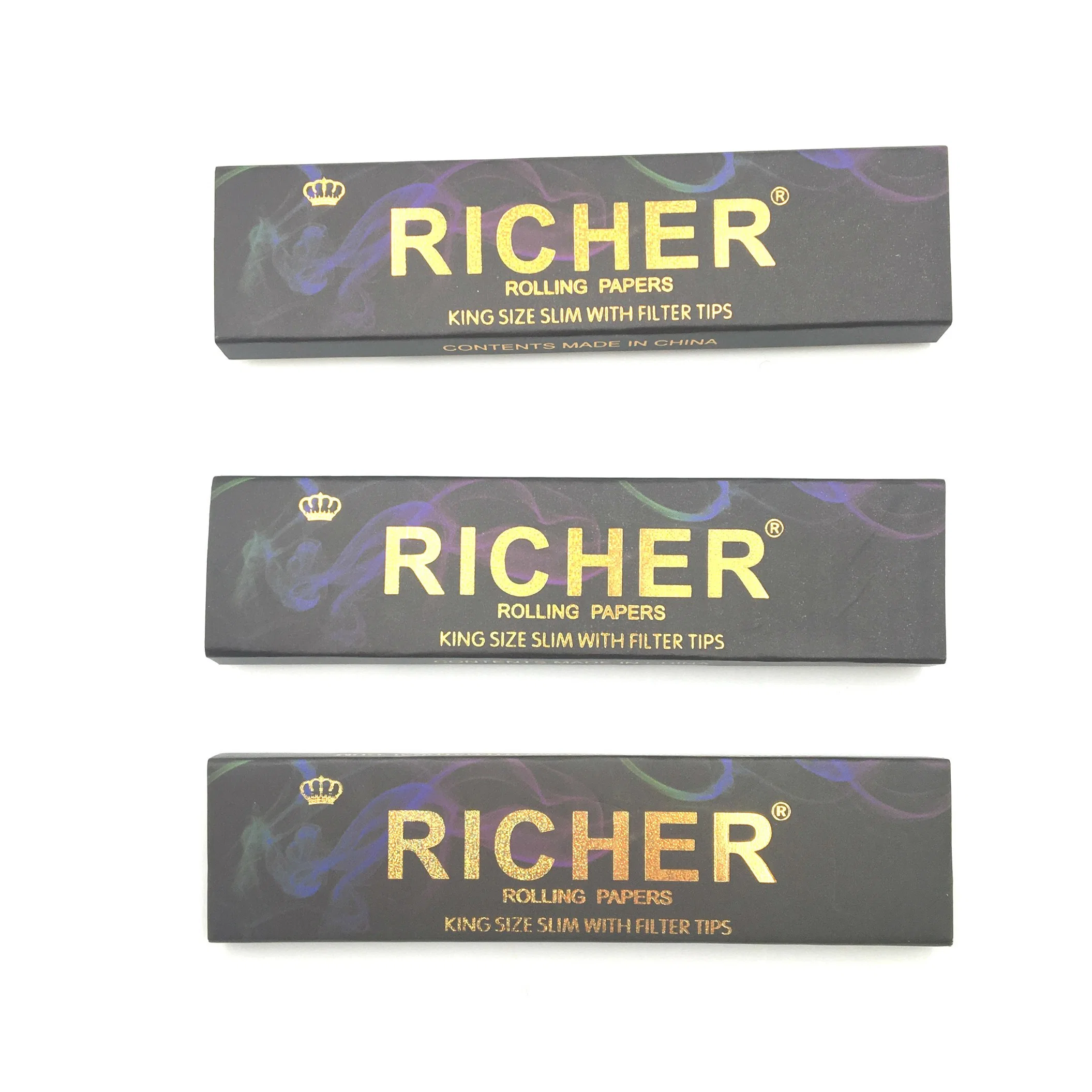 Foil Gold Custom Package Smoking Rolling Paper