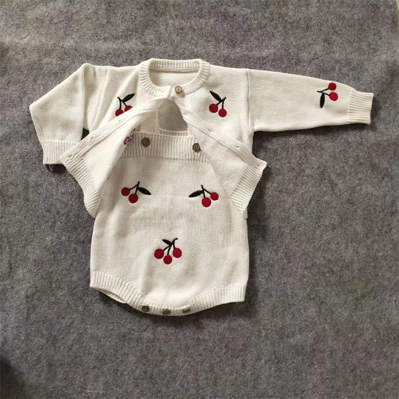 Fall 2022 Baby Hand-Embroidered Cardigan Long-Sleeve Baby Cardigan Sweater