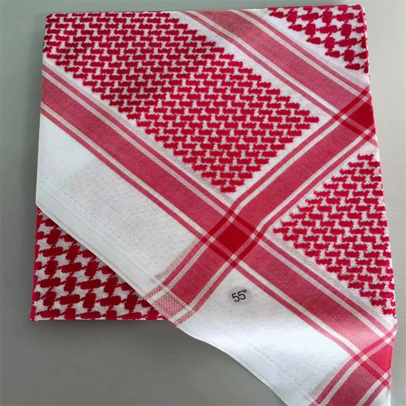 Precio competitivo árabe musulmán Dubai Arabia Jacquard hombres velo hiyab Keffiyeh Shemagh