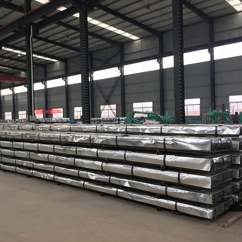 Gi Metal Roofing 0.3mm 0.4mm 0.46mm 0.5mm Thick Zinc Coated Galvanized Steel Corrugated Roofing Sheet