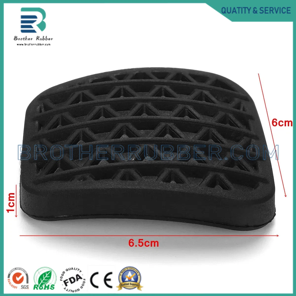 Rubber Pedal EPDM Anti Slip Cheap Rubber Pad for Clutch Brake Pedal