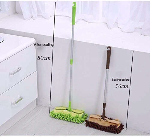 360 Degree Rotation Detachable Children Mini Microfiber Chenille Cartoon Flat Dust Mop