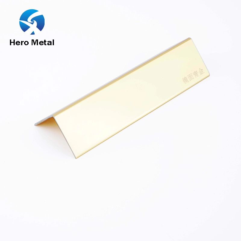 Hero Metall Aluminium Profil Ecke für Dusche Nische außen weiß Gold Fliesen Trim L Form Kantenleiste