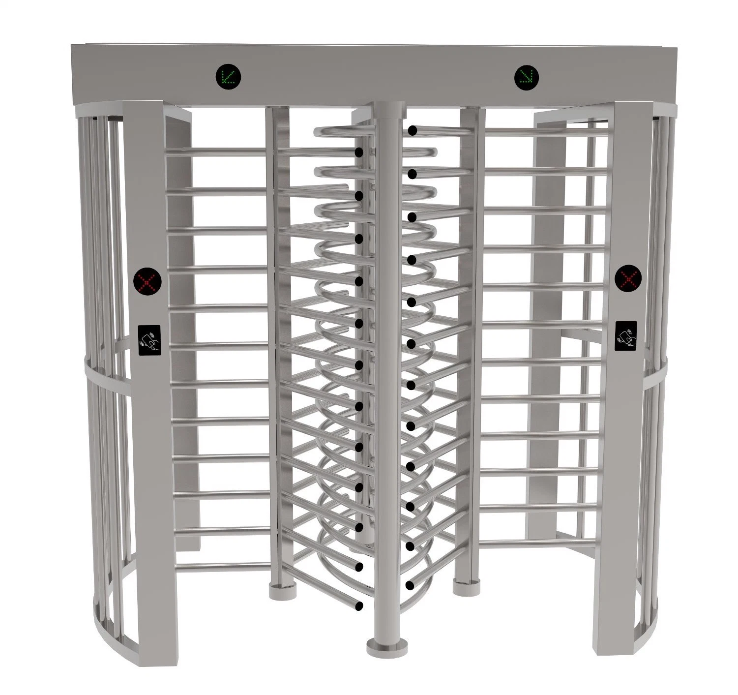 Bi-Direction Full Height Turnstile with Fingerprint Access Control