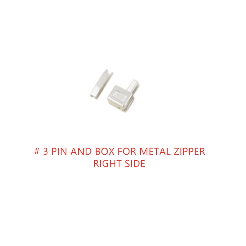 #3 Pin and Box for Metal Zipper Accescories for Zippers