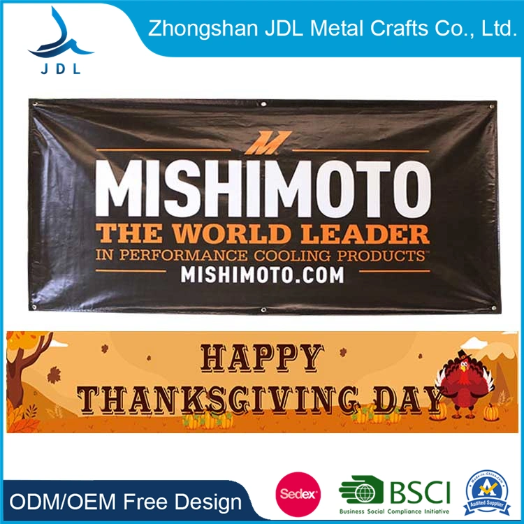 Custom Large Format Decorative National Display Banner Customized Polyester Car