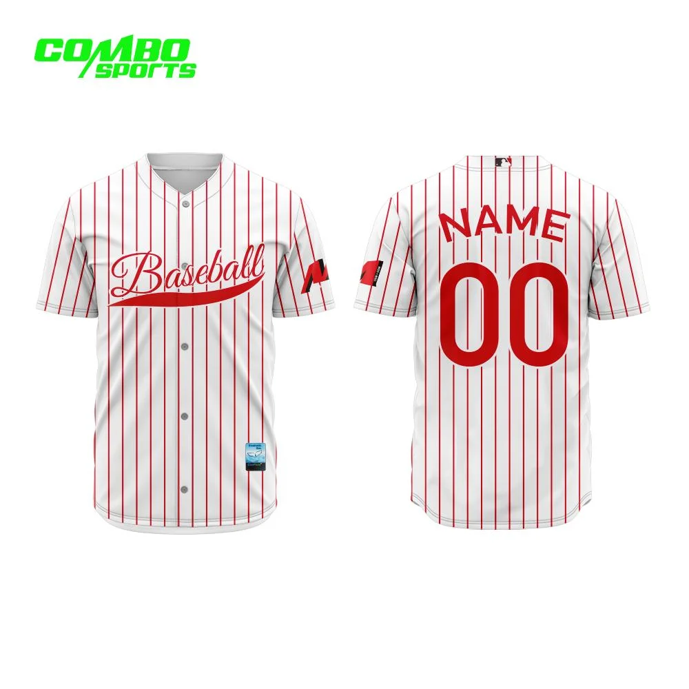 Sublimation Jersey Customized Design Sports Wear Recycled Baseball Shirt