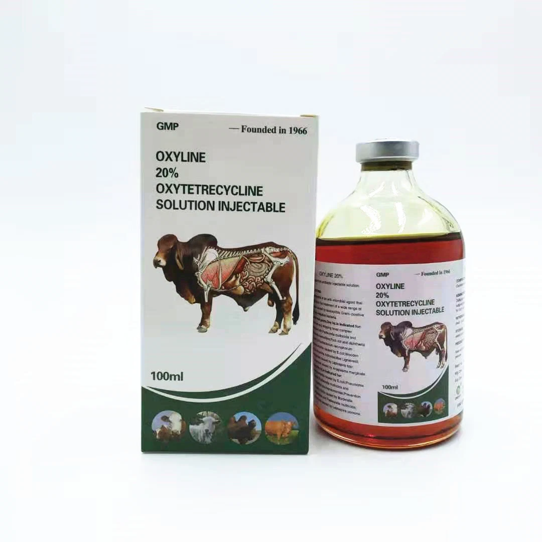 GMP Level Oxytetracycline Injection 100ml Veterinärmedizin mit guter Qualität Injektion für Anwendungen