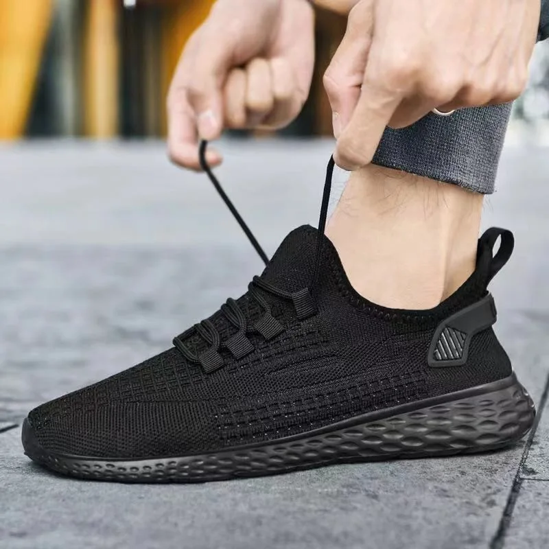 Zapatillas deportivas de tela de vuelo para hombre y mujer Ultra-Light transpirable Zapatillas deportivas de moda de running