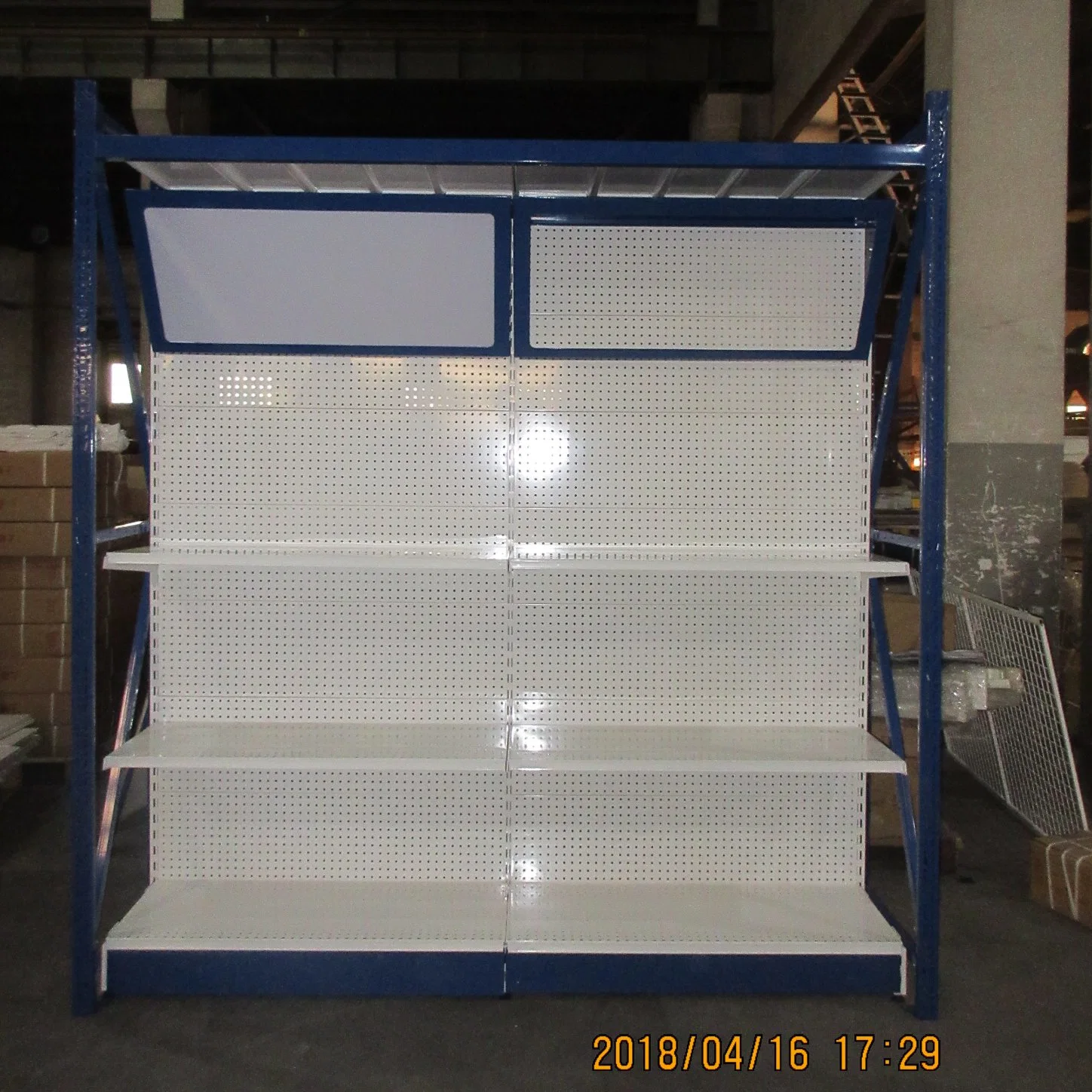 4-6 Layers 80kg Capacity Supermarket Shelf
