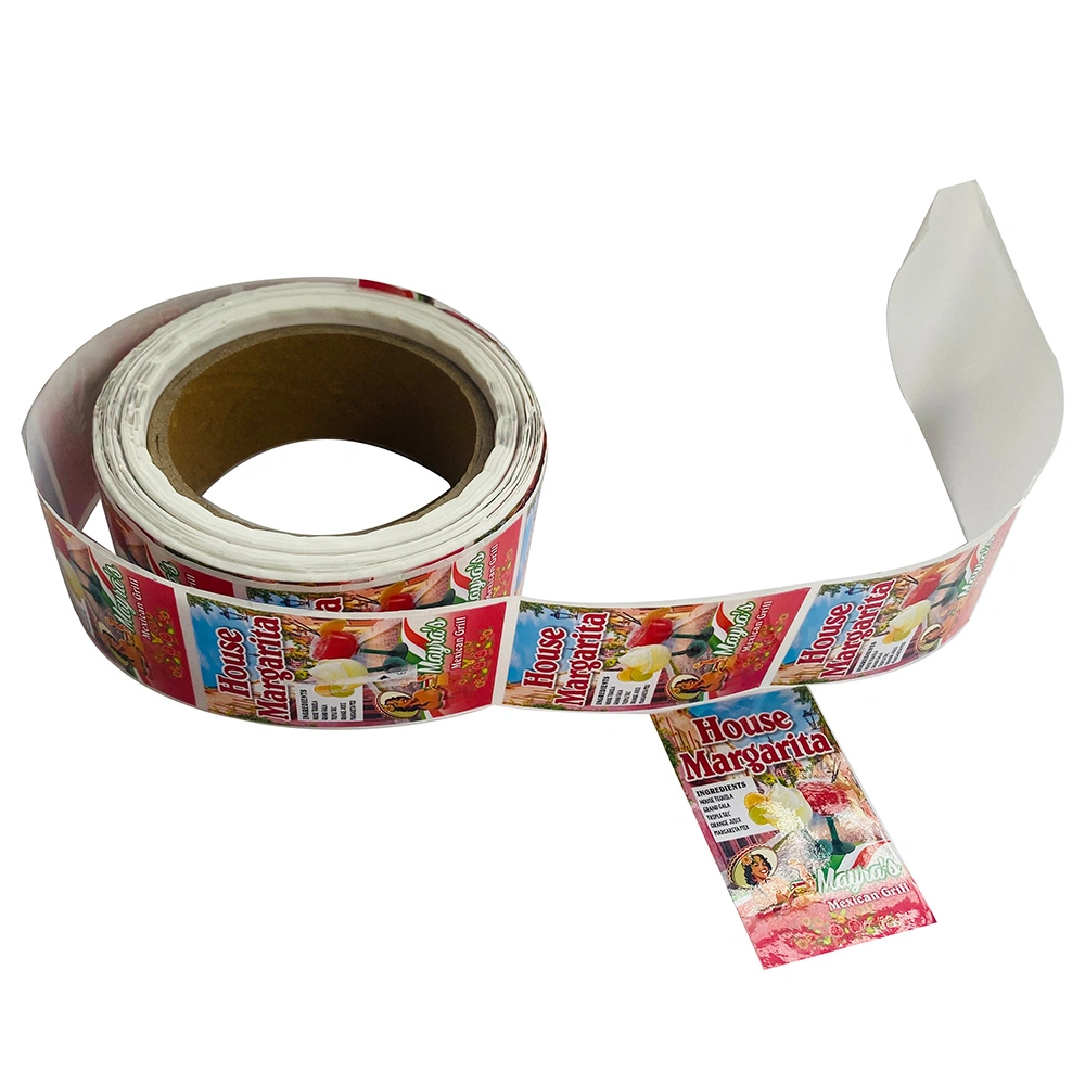 Custom Printed Roll Package Adhesive Paper Sticker for Bottle