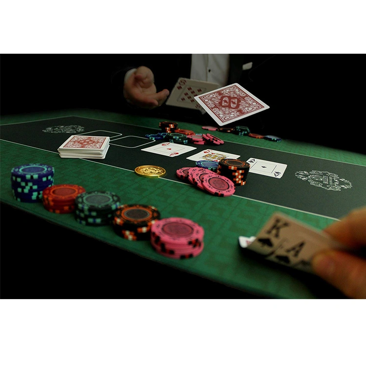 Game Texas Hold'em Table Mat Square Round Chip Rubber Table Mat