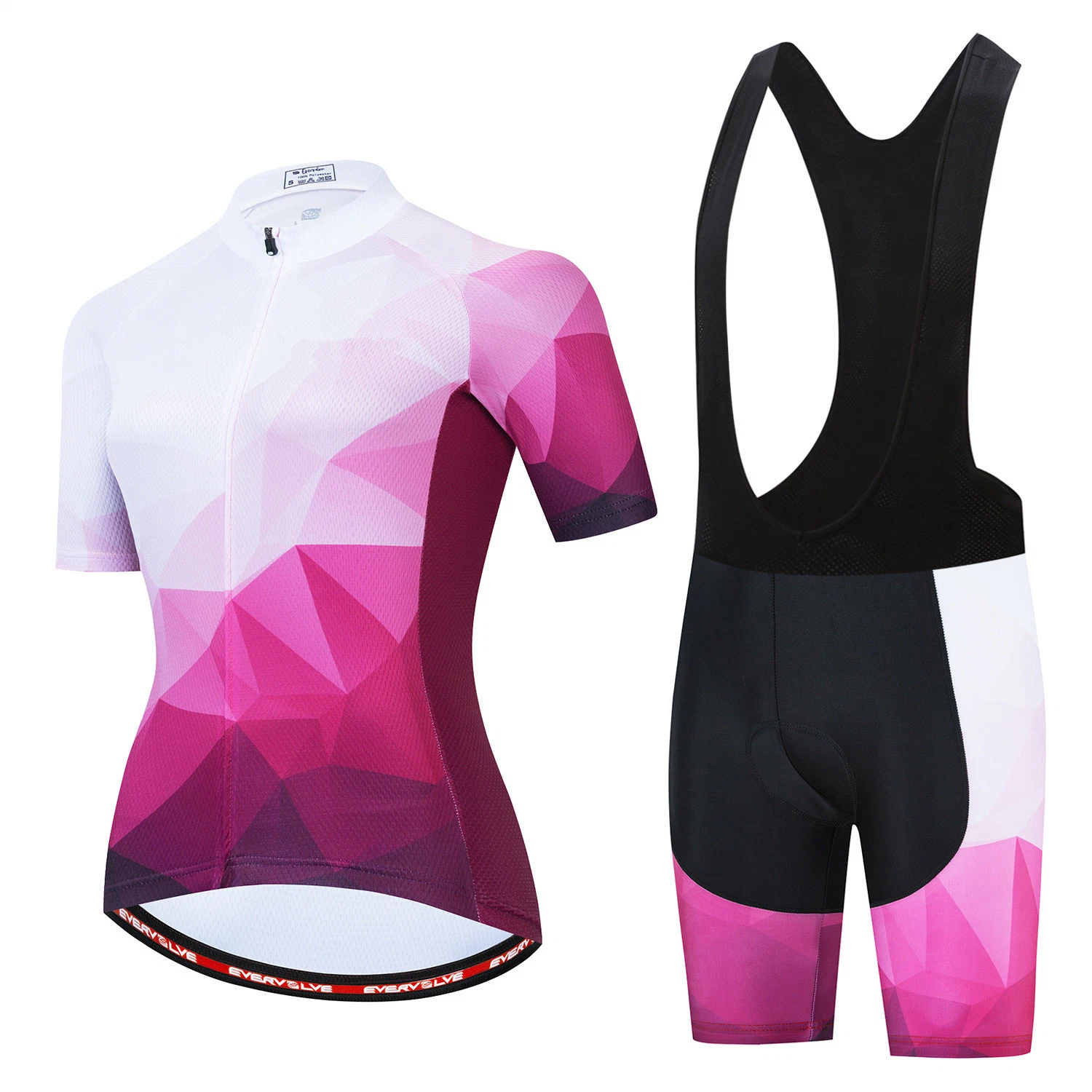 Sommer Radfahren Jersey-Sets Atmungsaktive Ropa Ciclismo Frauen Kurzarm MTB Fahrradbekleidung Outdoor Sport tragen Anzüge - Shirt und Lätzchen