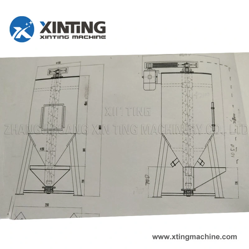 Mezclador caliente Unidad para la máquina de fabricación de tubos de plástico