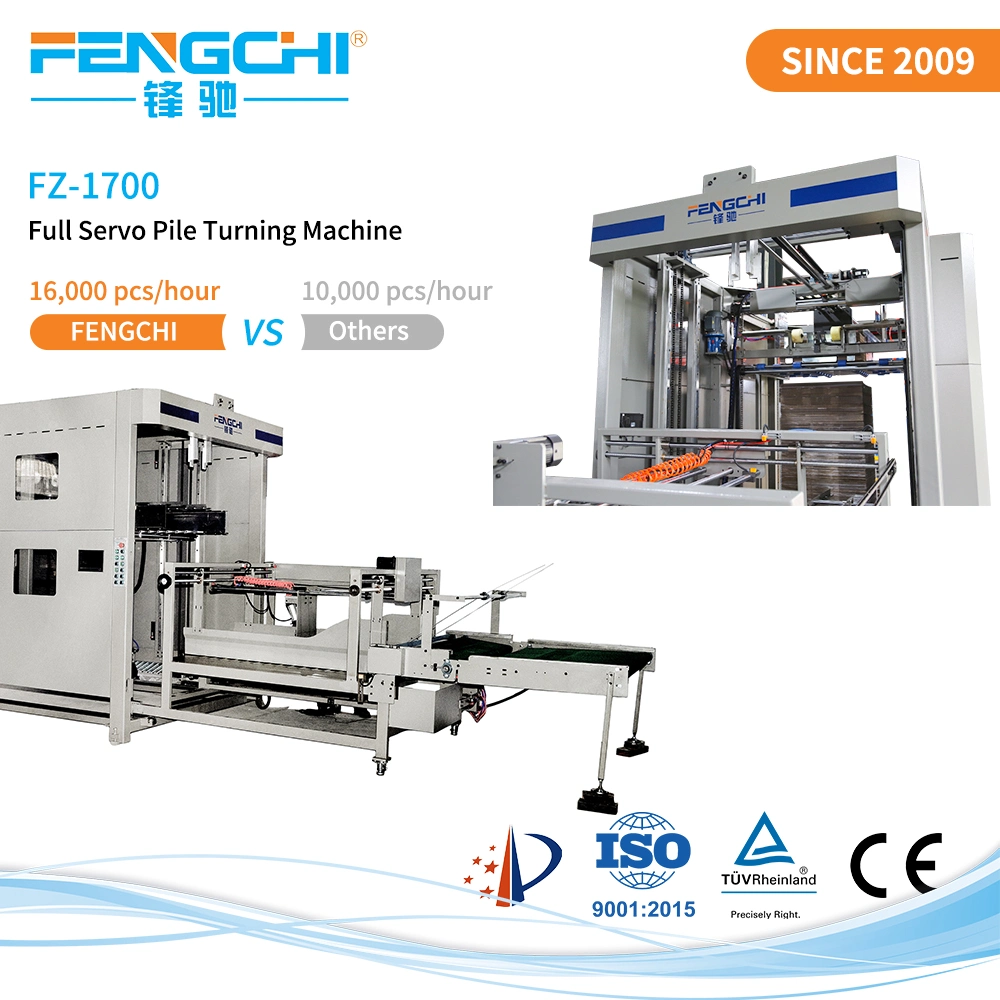 Digital Post Press Machinery Carry and Turn Printed Paper Intelligent Paper Pile Turner Machine