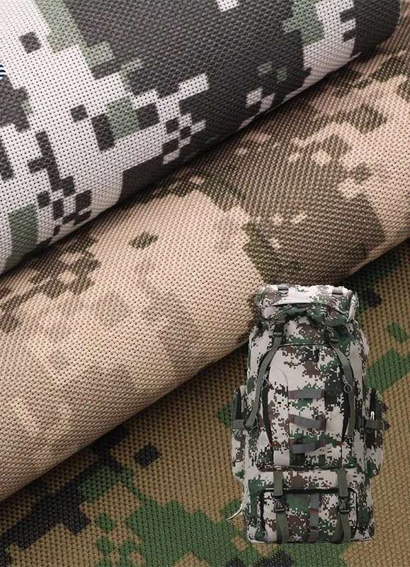 900D PVC poliéster Oxford Digital Printing tela Camo