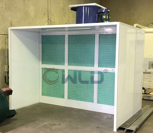 Wld-of Open Face Booth Portable Spray Booth Small Paint Booth Mini Painting Booth Preparation Station Dust Free Open Face Spray Booth Industrial Open Face