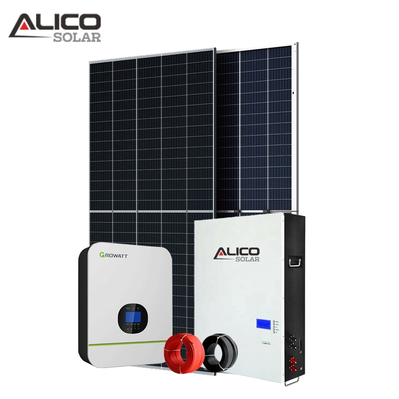 Alicosolar Photovoltaik System 3kw 5kw 10kw Free Energy Generator Monocrystalline Solar Panel for Industrial Use