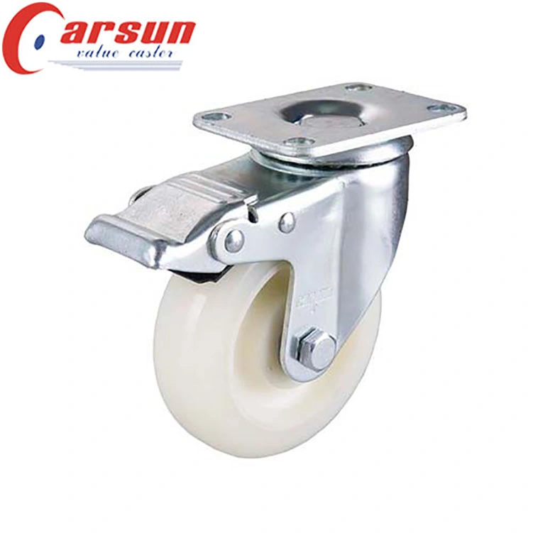 4 Inches Middle Duty Nylon Swivel Caster (stainless steel)