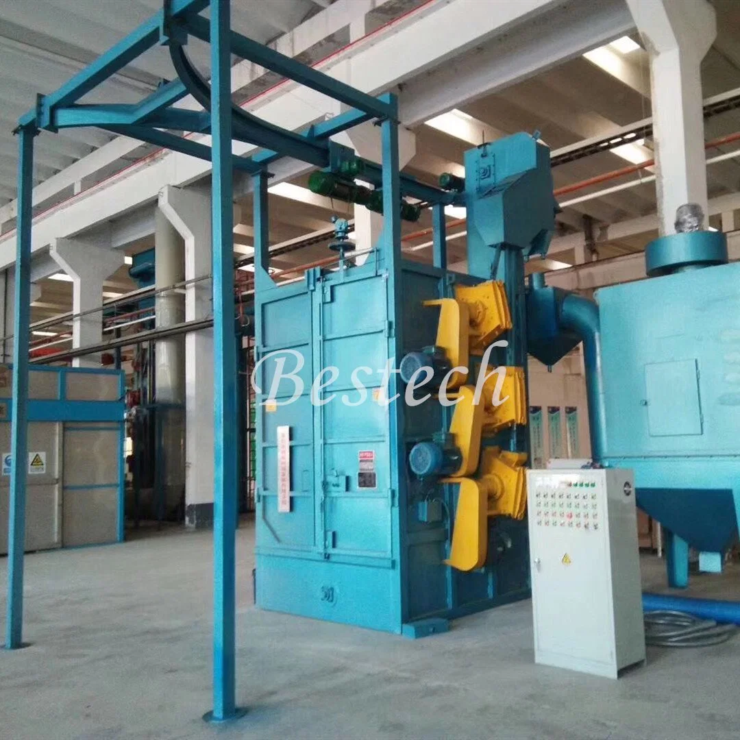 Q37 Rotary Crane Hooks Shot Blasting Machine for Casting Parts