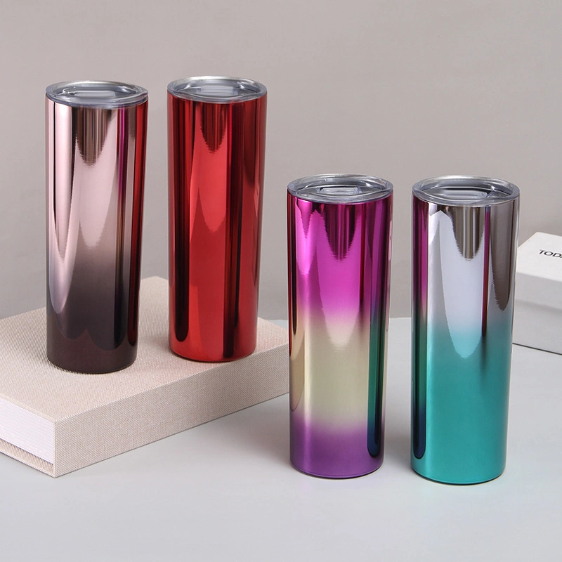 New Stainless Steel Vacuum Cup Heat Sublimation Gradient Straight Outdoor Portable Car Cup Wholesale/Supplier