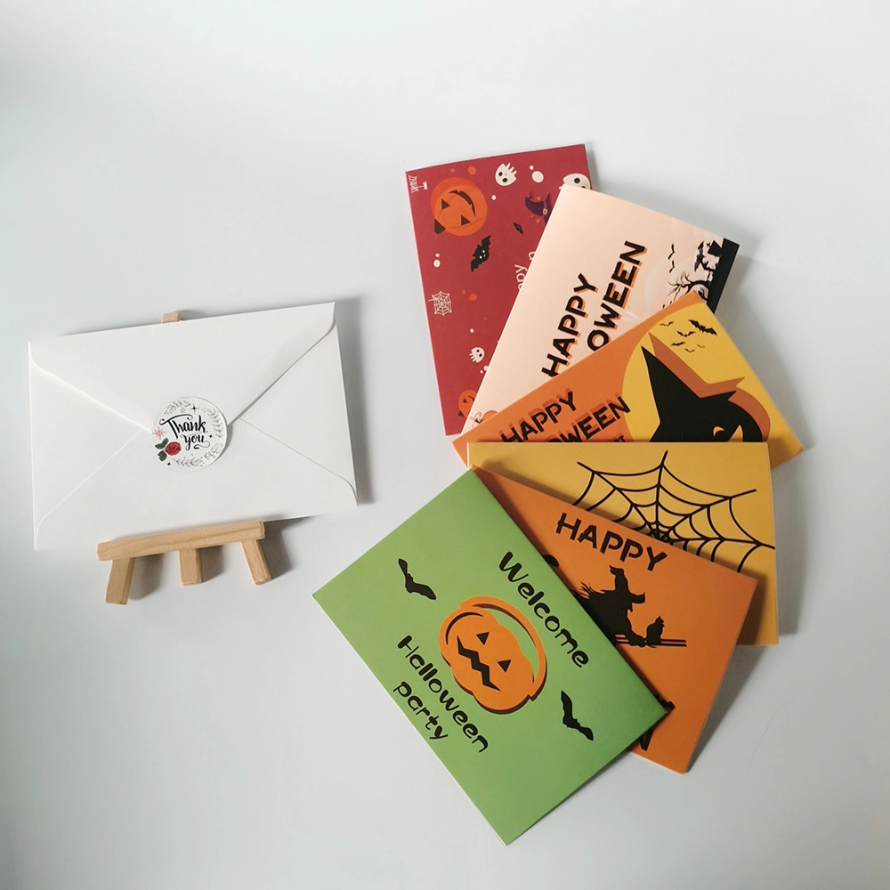 Happy Halloween 6 jeux de carte - Vente en gros avec les enveloppes et des autocollants