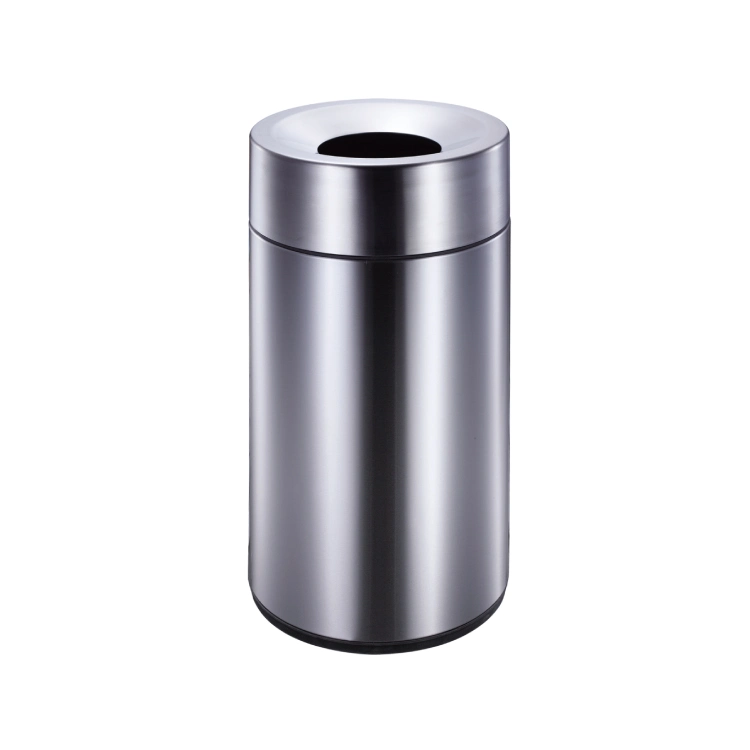 Stainless Steel Rounded Shape Lobby Ashtray Waste Bin