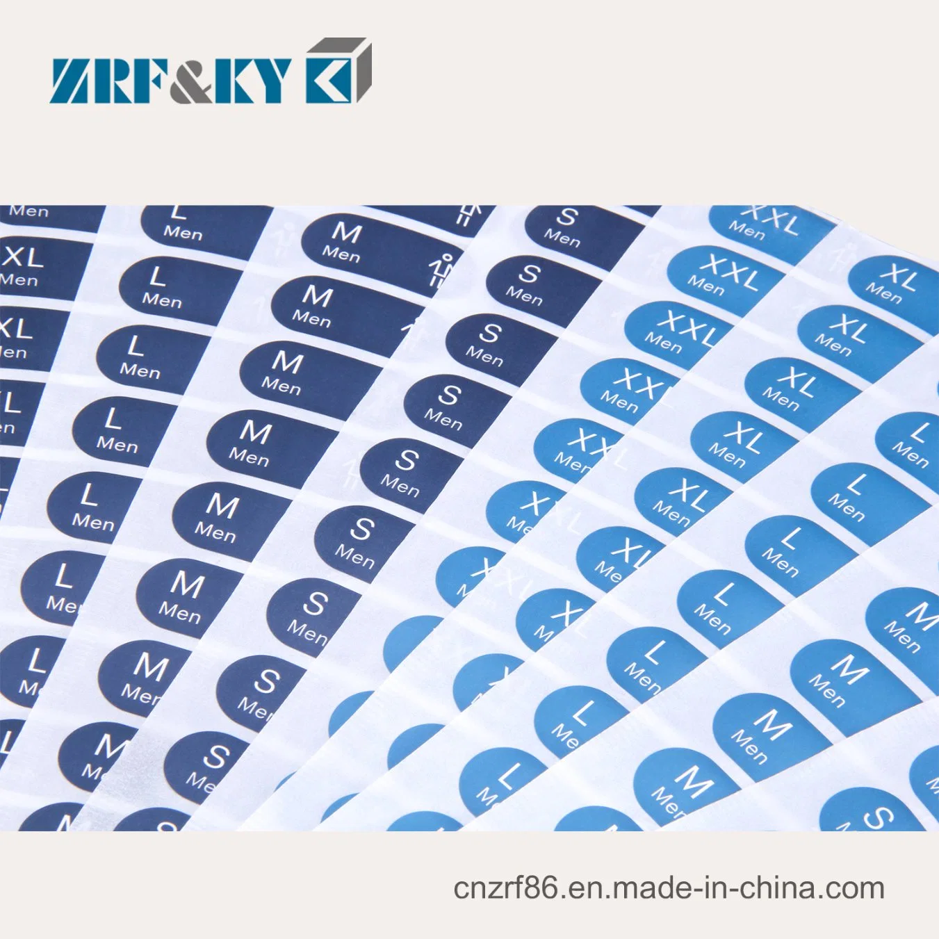 Custom Print Adhesive Vinyl Decal Labels for Clothing/Apparel/Garment