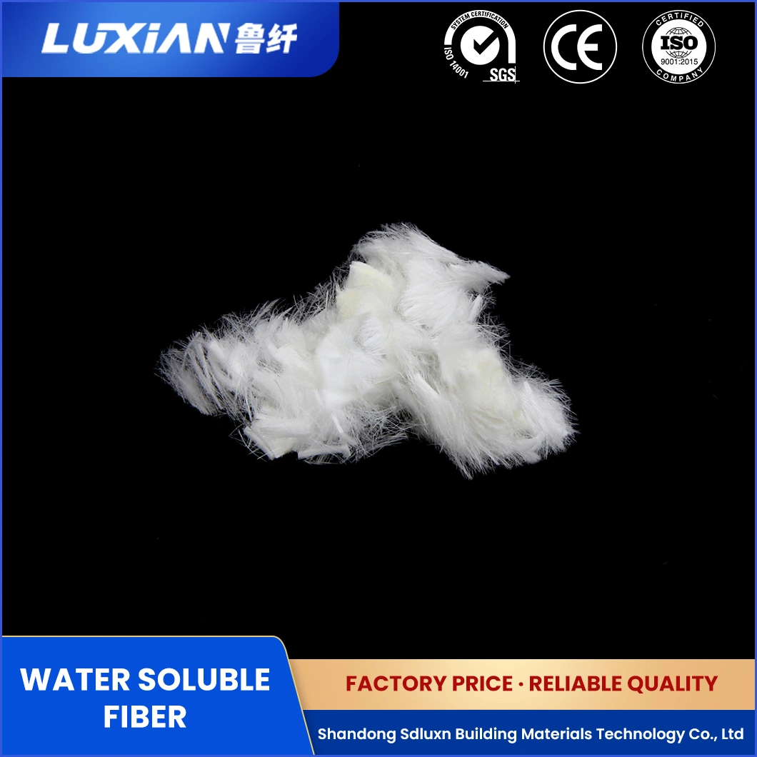 Fibra curta Luxn resina sintética de alta qualidade Lxjr-150 PVA fibra para Fabricantes de fibra modificados PVA para resistência ao calor seco de betão China