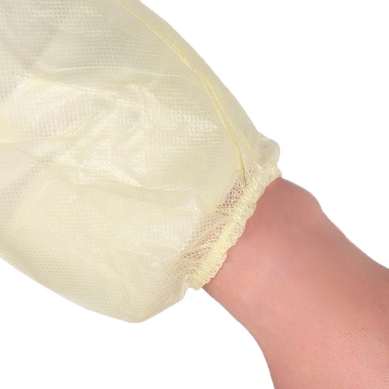 Disposable Protective Non Woven PP Isolation Gown with Knitted Cuff