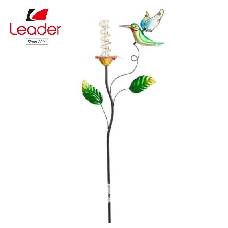 BSCI Audit Factory Supply Metal Decorative Metal Crafts White Flower Garden Stake