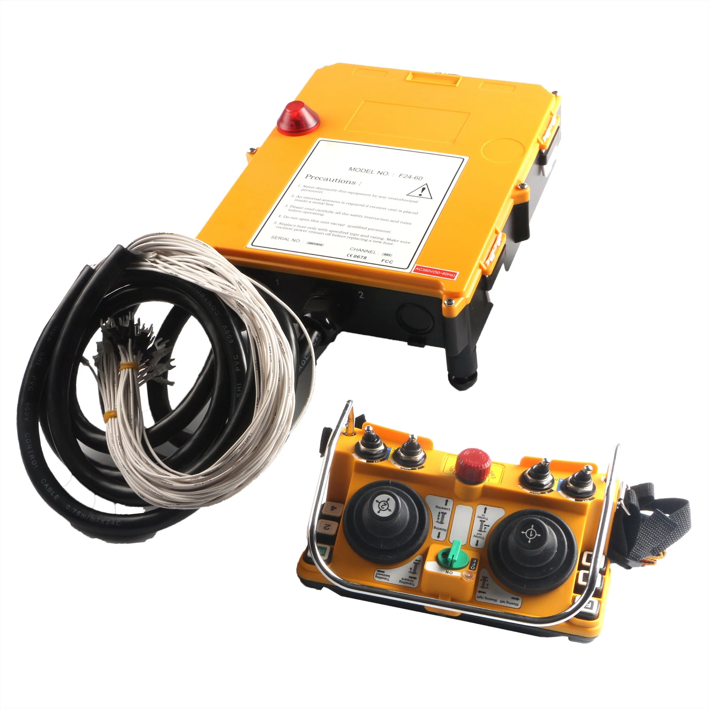 F24-60 Waterproof 8 Directions 5 Speed Hydraulic Pump Truck Crane Joystick Controller Wireless Industrial Remote Control