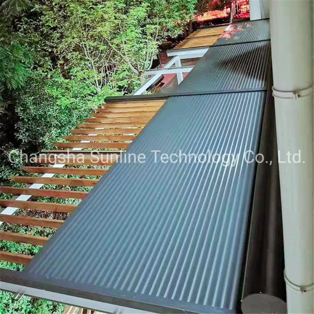 Outdoor Motorized Horizontal Aluminum Louvers for Building Roof Sun Shades Louver