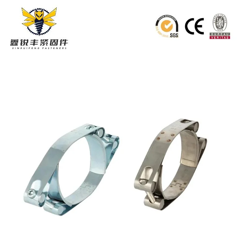 Stainless Steel 304 Heavy Duty Double Bolt Hose Clamp